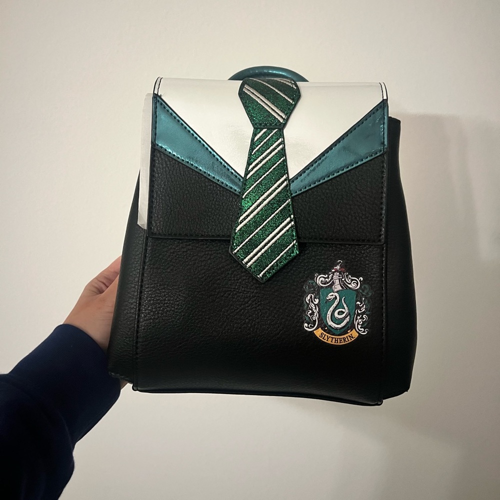 NWT Danielle Nicole Harry Potter Slytherin Uniform Mini Backpack